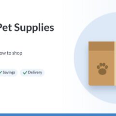 Illustration of a shipping box with a paw print and a check mark