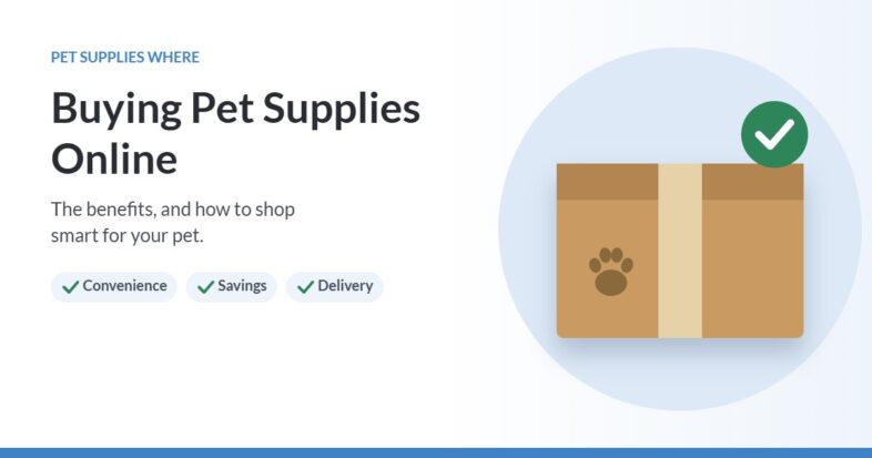 Illustration of a shipping box with a paw print and a check mark