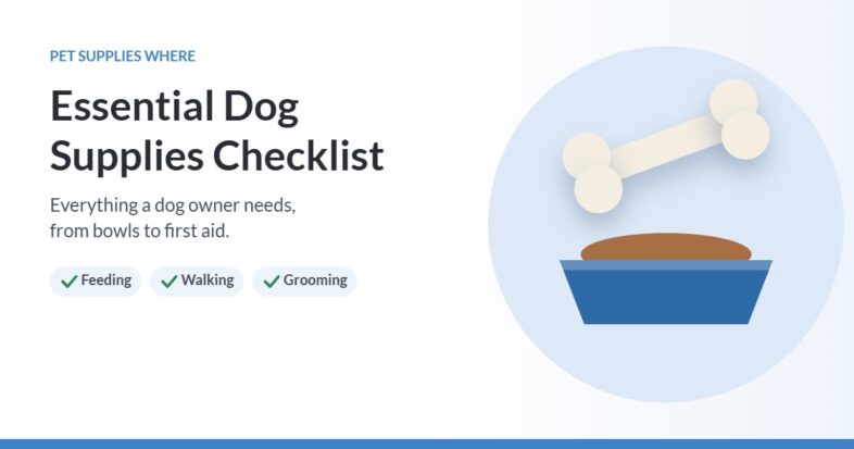 Illustration of a dog bowl and a bone