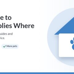 Illustration of a house with a paw print